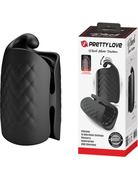 PRETTY LOVE - MANUAL MASTURBATOR FOR GLAND RECHARGEABLE VIBRATOR