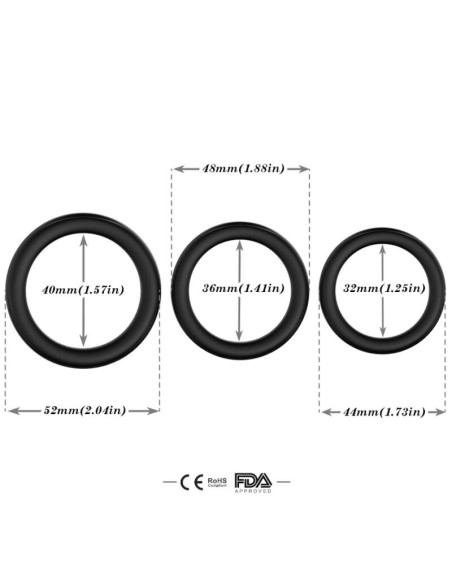 ARMONY - TRIPLE SILICONE RING LUMINOUS