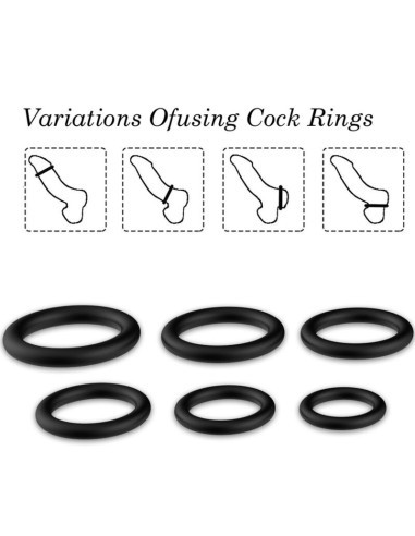 ARMONY - RINGS SILICONE BLACK