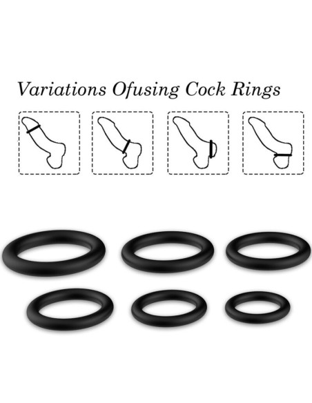 ARMONY - RINGS SILICONE BLACK