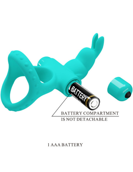 PRETTY LOVE - FIGGY GREEN RABBIT VIBRATOR RING