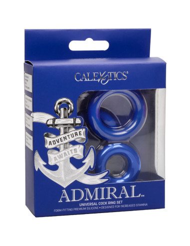 CALEXOTICS - ADMIRAL COCK RING SET BLUE