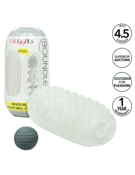 CALEXOTICS - BOUNDLESS REVERSIBLE SQUISHY BALL STROKE YELLOW