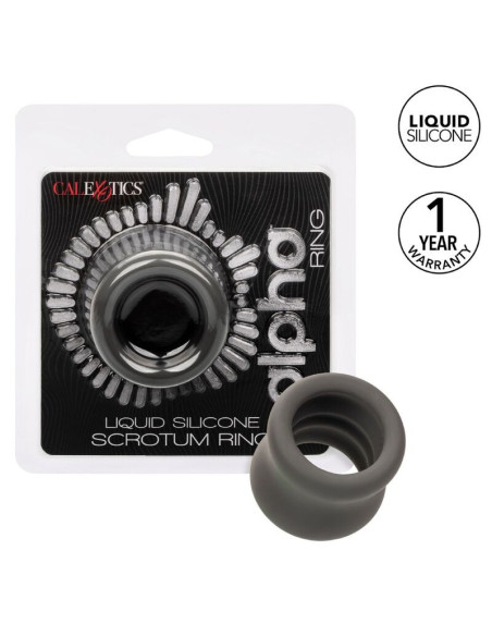 CALEXOTICS - ALPHA SCROTUM TEMPIMO ŽIEDAS JUODAS