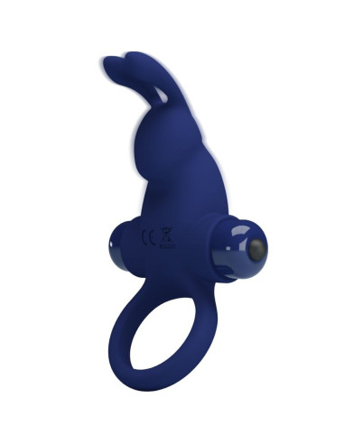 PRETTY LOVE - JIRO RABBIT RING WITH VIBRATION BLUE