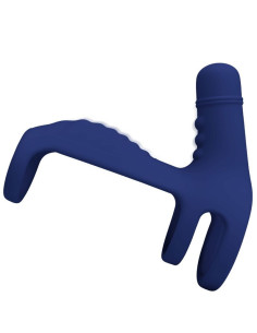 PRETTY LOVE - ELISH VIBRATING RING WITH EXTENSION BLUE 2