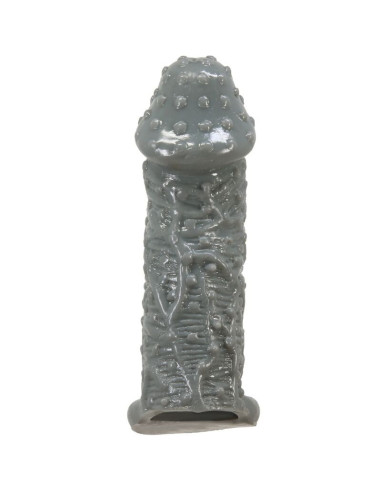 PRETTY LOVE - REALISTIC PENIS ENLARGER AND DELAY SLEEVE MODEL 2 GREY