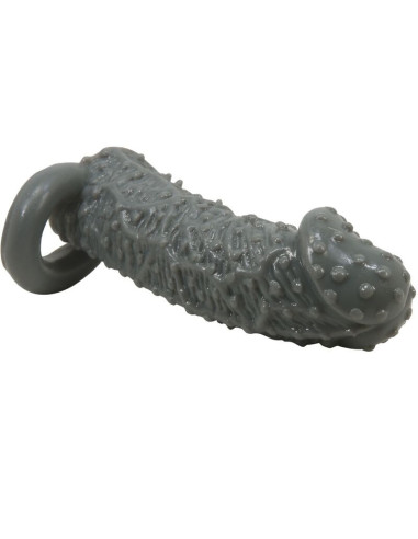 PRETTY LOVE - REALISTIC PENIS ENLARGER AND DELAY SLEEVE MODEL 2 GREY