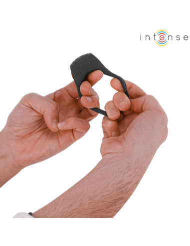 INTENSE - CLOVER VIBRATOR PENIS RING 10 VIBRATIONS BLACK