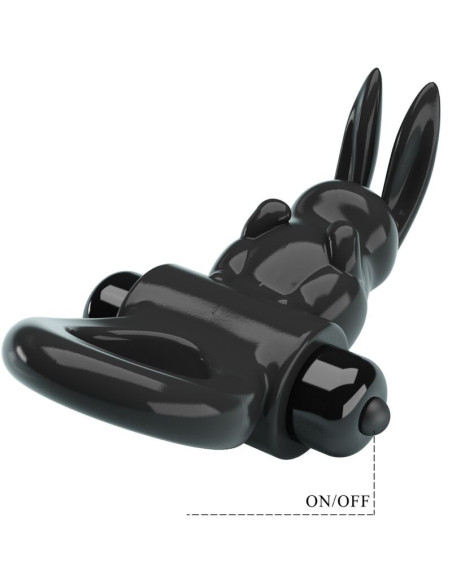 PRETTY LOVE - EXCITING RING RABBIT VIBRATOR RING 10 VIBRATIONS BLACK