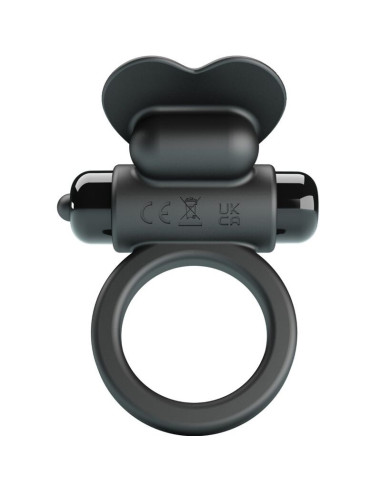 PRETTY LOVE - DEBONAIRE VIBRATING RING RABBIT 10 VIBRATIONS BLACK