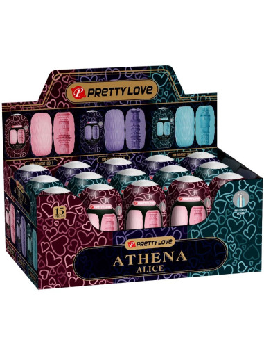 PRETTY LOVE – „ATHENA ALICE“ RINKINYS, 15 ĮVAIRIŲ VYRIŠKŲ MASURBATORIŲ