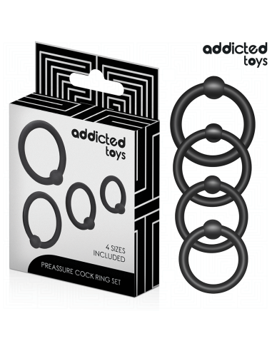 ADDICTED TOYS - SLĖGIO SILIKONINIŲ ŽIEDŲ RINKINYS