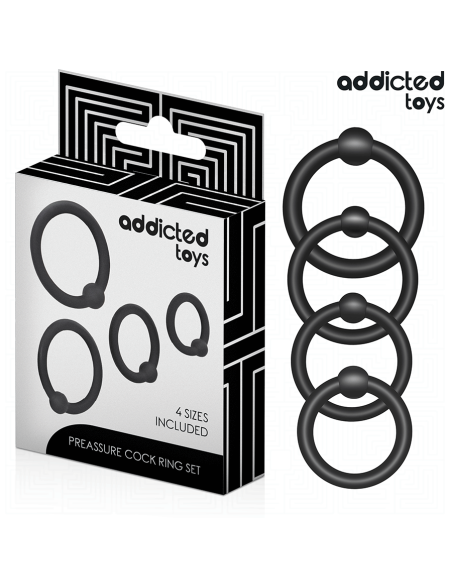 ADDICTED TOYS - SLĖGIO SILIKONINIŲ ŽIEDŲ RINKINYS