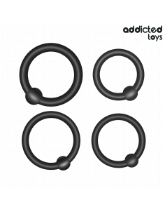ADDICTED TOYS - SLĖGIO SILIKONINIŲ ŽIEDŲ RINKINYS