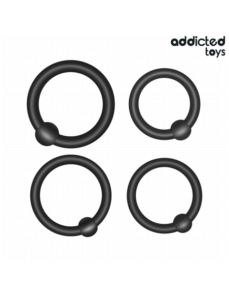 ADDICTED TOYS - SLĖGIO SILIKONINIŲ ŽIEDŲ RINKINYS