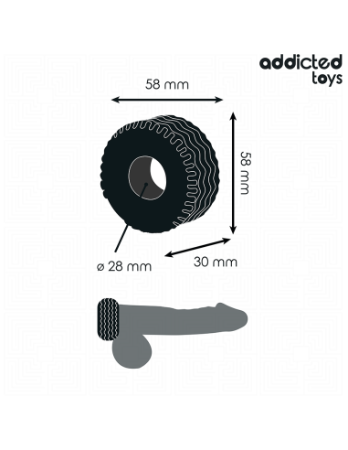 ADDICTED TOYS - YPAČ STORAS PENKINIS ŽIEDAS