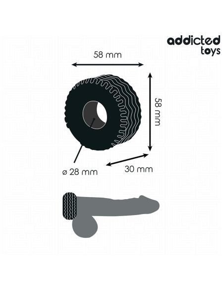 ADDICTED TOYS - YPAČ STORAS PENKINIS ŽIEDAS