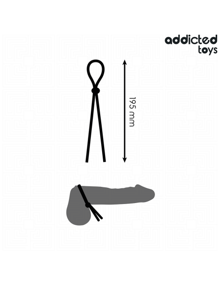 ADDICTED TOYS - SILIKONINĖ VIRVĖ VIENOS KILPOS VARPAI