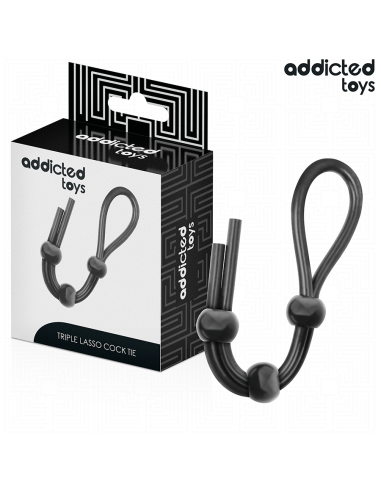 ADDICTED TOYS - SILIKONINĖ VIRVĖ TRIJUBĖS KILPO VARPAI