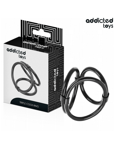 ADDICTED TOYS - TRIGUBAS PENIO ŽIEDAS
