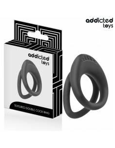 ADDICTED TOYS - DOUBLE TEXTURED PENIS RING 2