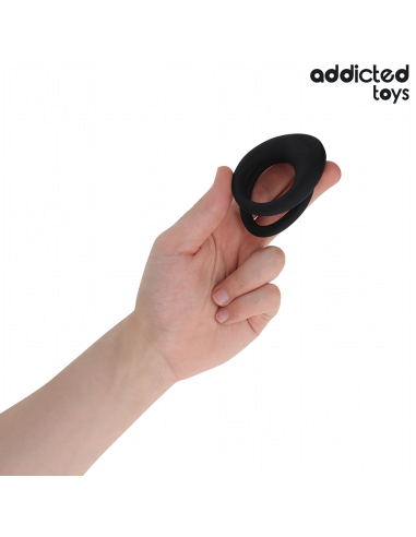 ADDICTED TOYS - DVIGUBA TEKSTŪRUOTA PENIO ŽIEDAS