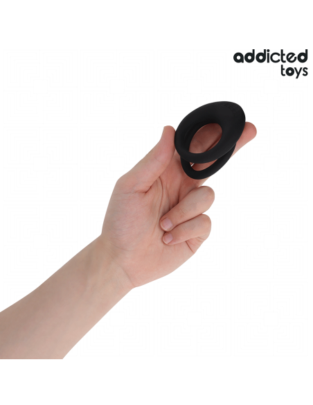 ADDICTED TOYS - DVIGUBA TEKSTŪRUOTA PENIO ŽIEDAS