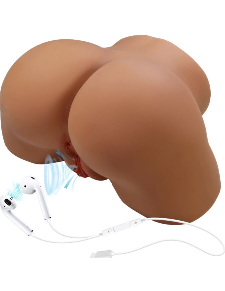 CRAZY BULL - GERIANN REALISTIC FEMALE BUTT VIBRATOR AND SUCKER WITH SOUND 5.5 KG