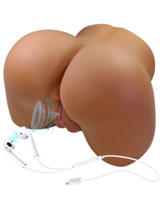 CRAZY BULL - WENDY REALISTIC FEMALE BUTT VIBRATOR AND SUCKER WITH SOUND 11 KG