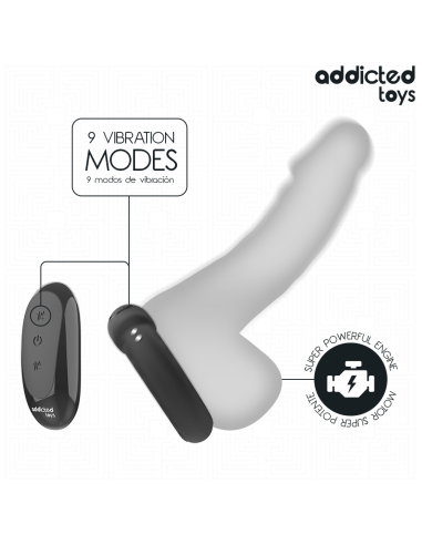 ADDICTED TOYS - ŠILUMOS EFEKTAS VIBRUOJANČIAS KOKO ŽIEDAS NUOTOLINIS VALDYMAS