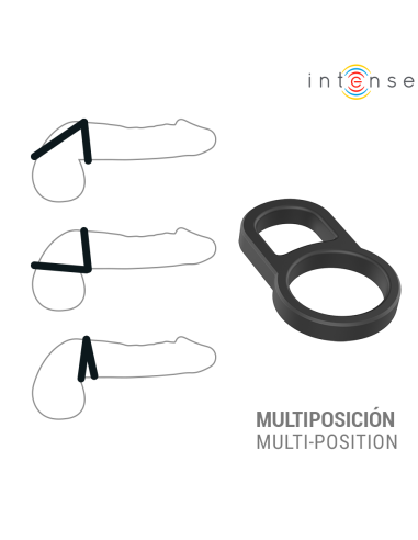 INTENSE - CONLETH ADJUSTABLE DOUBLE PENIS RING MODEL 3