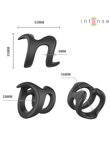 INTENSE - NIKOLAJ ADJUSTABLE PENIS RING MODEL 8
