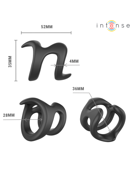 INTENSE - NIKOLAJ ADJUSTABLE PENIS RING MODEL 8