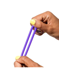 ROMP - REMIX TRIO SET OF 3 PURPLE SILICONE PENIS RINGS 2