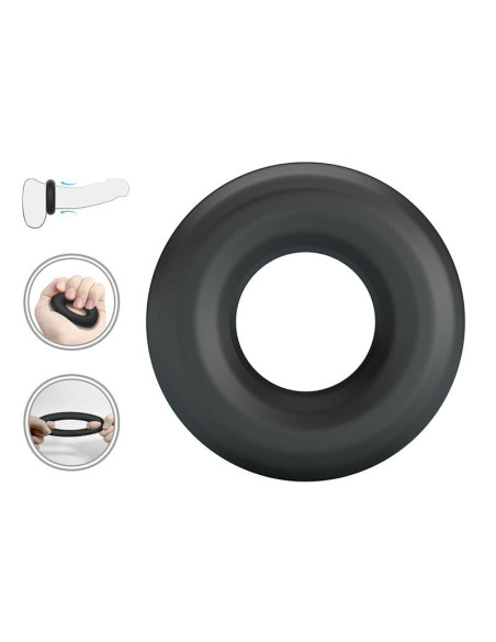 CRAZY BULL - URBAN SUPER SOFT SILICONE COCK RING BLACK