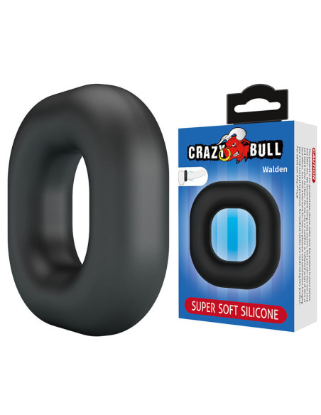 CRAZY BULL - WALDEN SUPER SOFT SILICONE COCK RING BLACK