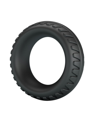 CRAZY BULL - MERRITT TEXTURED SILICONE COCK RING BLACK