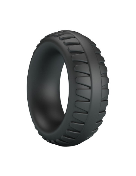 CRAZY BULL - MERRITT TEXTURED SILICONE COCK RING BLACK