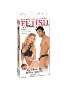 FETISH FANTASY SERIES - FLESH ADJUSTABLE HOLLOW HARNESS 15 CM