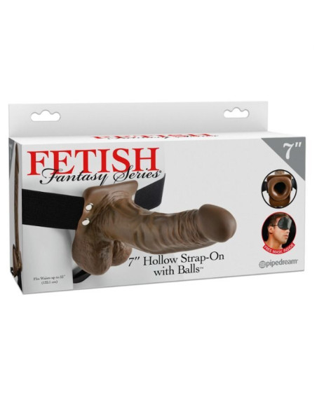 FETISH FANTASY SERIES - SERIES 7 HOLLOW STRAP-ON WITH BALLS