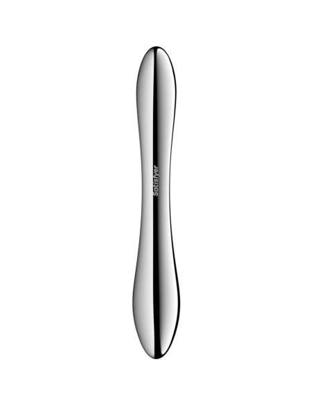 SATISFYER - PURE GRAVITY 1 NERŪDĖJANČIO PLIENO DVIGUBAS DILDO