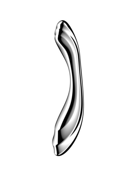 SATISFYER - PURE GRAVITY 2 NERŪDĖJANČIO PLIENO DVIGUBAS DILDO