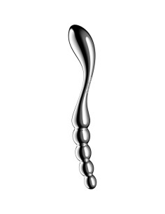 SATISFYER - STAR FORCE 1 STAINLESS STEEL DOUBLE-ENDED DILDO
