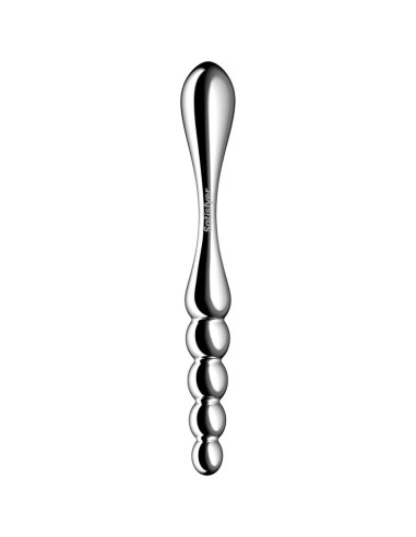 SATISFYER - STAR FORCE 1 STAINLESS STEEL DOUBLE-ENDED DILDO