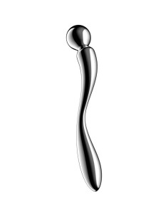 SATISFYER - STAR FORCE 2 NERŪDĖJANČIO PLIENO DVIGUBAS DILDO
