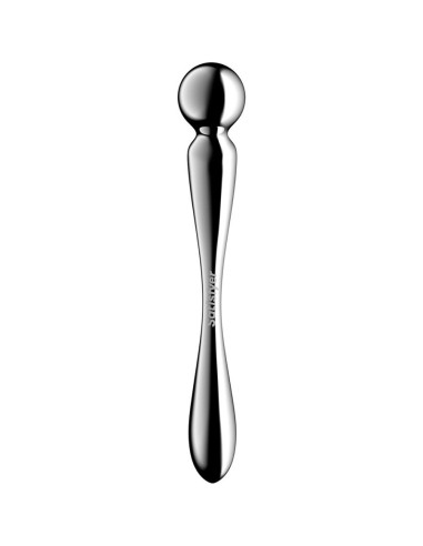SATISFYER - STAR FORCE 2 NERŪDĖJANČIO PLIENO DVIGUBAS DILDO