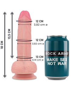 ROCKARMY - SKYSTAS SILIKONINIS PREMIUM MUSTANG REALISTINIS 18 CM -O- 4,14 CM