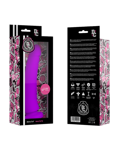 DELTA CLUB - ŽAISLAI ALYVINIS DILDO MEDICININIS SILIKONINIS 20 CM -O- 4 CM