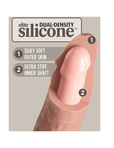 KING COCK - ELITE REALISTINIS SILIKONINIS DILDO 15,2 CM